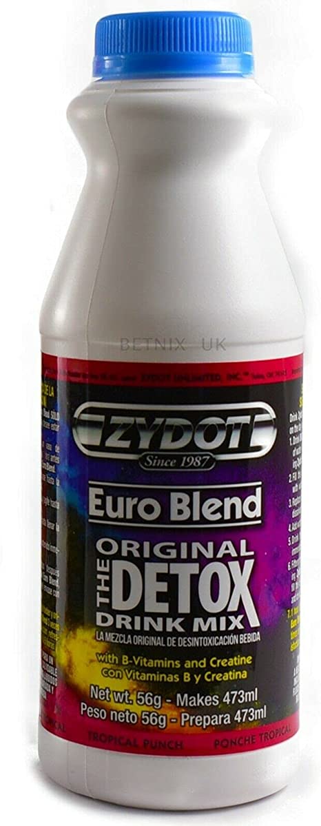 Zydot Euro Blend Urine Cleansing Powdered Drink Mix - Flavour: Tropical (Multi-Fruit), 1 Pack (1 x 56 g)