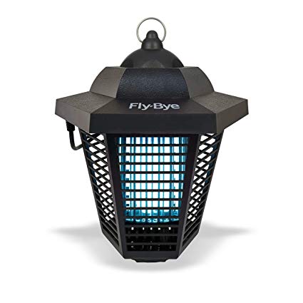 Fly-Bye - Insect Killer 20W UV Light - Attract and Zap Flying Insects - The Power of a Commercial Zapper Made For The Home - 2000v Killing Mesh Grid, For Indoor and Outdoor Use [New For 2019]