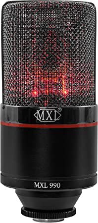 MXL 990 Blaze Large Diaphragm Condenser Microphone with Red LED Light