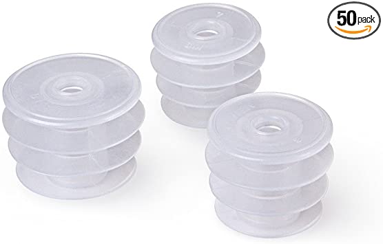 Apothecary Products Oral Syringe Adapter Plugs | Compatible with 3, 4, 6, 8 Oz Oval | 24 mm | Pack of 50