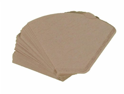 Pack of 120 Unbleached Coffee Filter Papers Size 102 suitable for coffee machines and coffee cones