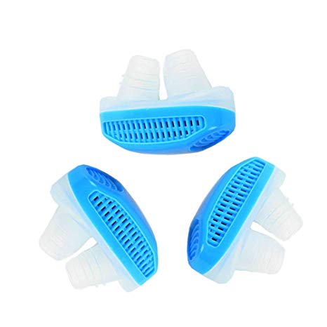 Nose Vents Air Purifier Filter Stop Snore - Anti Snoring Devices to Natural and Comfortable Sleep - Snoring Solution Nasal Dilator for Breathing (Blue)