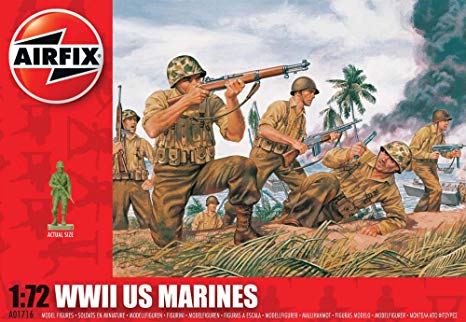 Airfix A01716 WWII US Marines 1:72 Scale Series 1 Plastic Figures