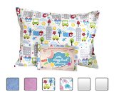 Toddler Pillowcase - Made for Little Sleepy Head Toddler Pillow 13 X 18 - 100 Cotton - Naturally Hypoallergenic - Made in USA Cars
