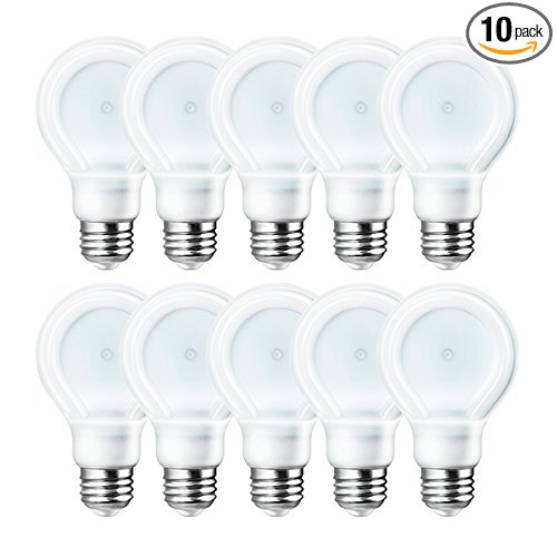 Philips 433276 60 Watt Equivalent SlimStyle A19 LED Light Bulb Warm White, Dimmable, 10-Pack