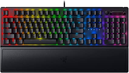 Razer BlackWidow V3 Mechanical Gaming Keyboard: Yellow Mechanical Switches - Linear & Silent - Chroma RGB Lighting - Compact Form Factor - Programmable Macro Functionality, Classic Black