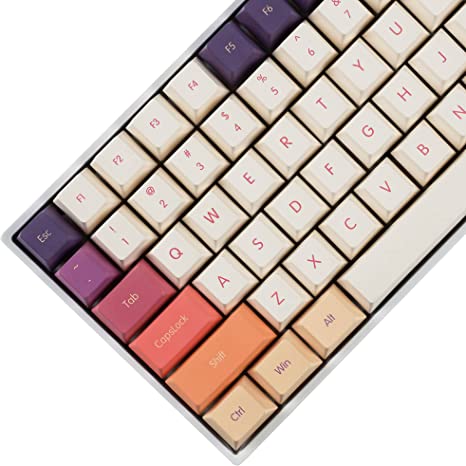 143 Smoke Cloud Keycaps Dye-Sub Thick PBT Cherry Profile Key caps for TKL 61 64 68 75 87 96 104 108 GMMK MX Mechanical Keyboard