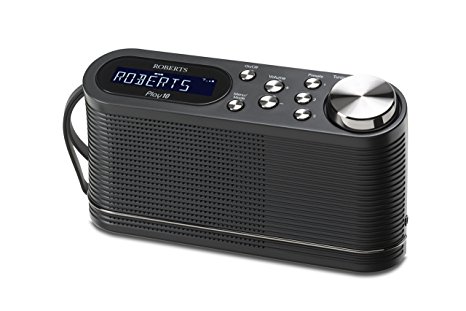 Roberts Radio Play10 DAB/DAB /FM Digital Radio with Simple Presets - Black