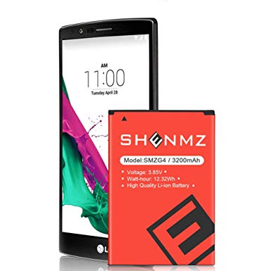 SHENMZ Battery Compatible with LG G4 Battery (Upgraded) | 3200mAh Replacement LG BL-51YF Battery for LG G4 US991 H812 H815 H810 H811 LS991 VS986 | LG G4 Spare Battery (24 Month Warranty)