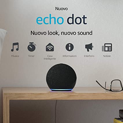 Nuovo Echo Dot (4ª generazione) - Altoparlante intelligente con Alexa - Antracite