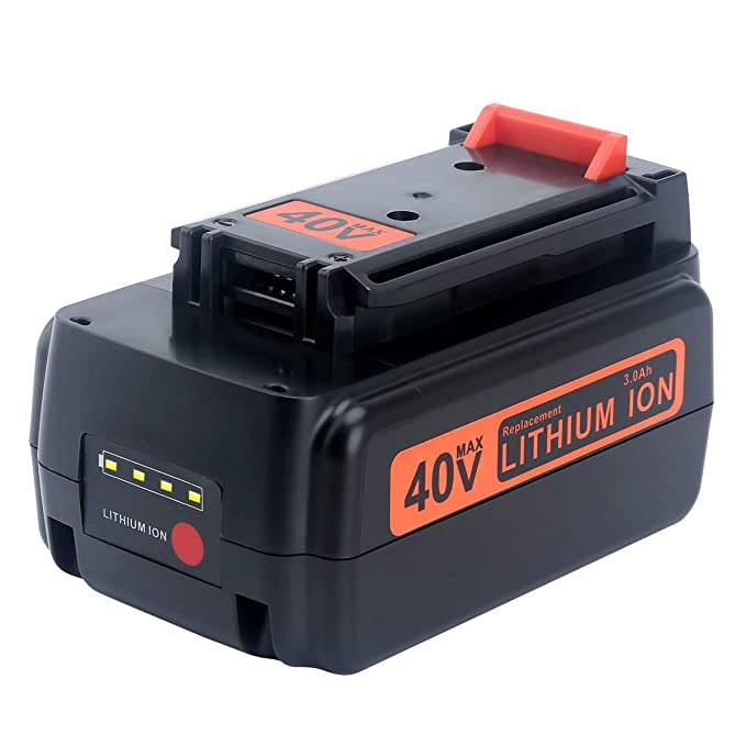 Epowon 3000mAh 40Volt Battery for Black&Decker 40V MAX Lithium ion LBX2040 LBX36 LBXR36 LBXR2036 Cordless Power Tool