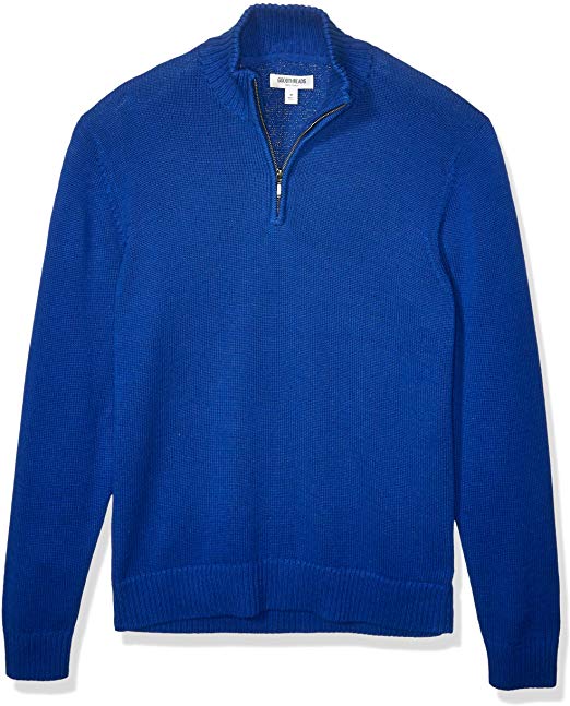 Goodthreads Men's Soft Cotton Quarter Zip Sweater