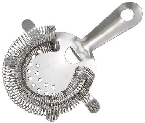 Winco Stainless Steel 4-Prong Bar Strainer Set of 3