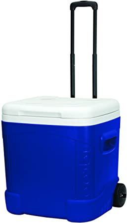 Igloo 45097 Ice Cube Roller Cooler, 60-Quart (Ocean Blue)