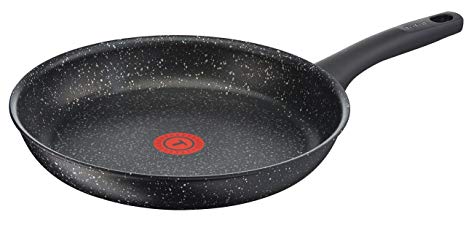 Tefal Everest Frying Pan with Thermospot, Aluminium, Stone Effect, 28 cm