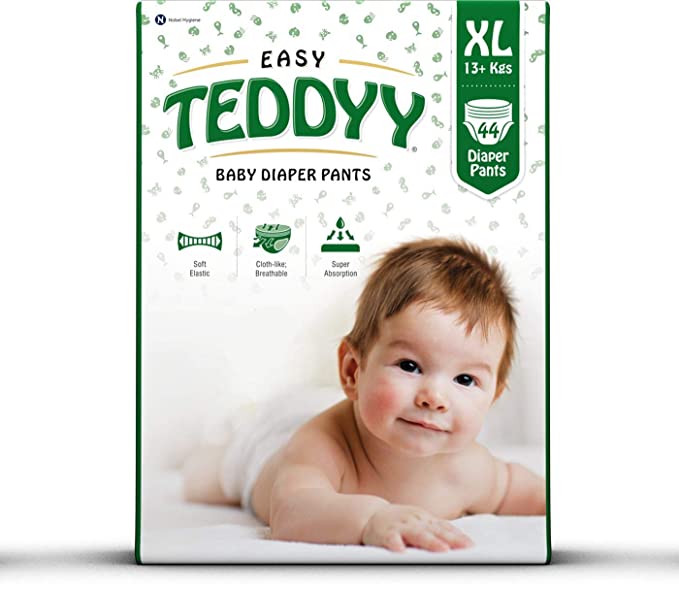 TEDDYY Baby Easy Extra Large Diaper Pants (Pack of 44)