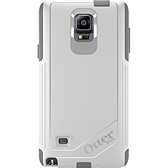 OtterBox Samsung Galaxy Note 4 Case Commuter Series - Retail Packaging - Glacier (White/Gunmetal Grey)