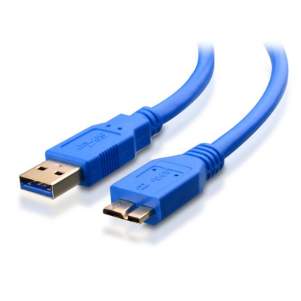 Cable Matters SuperSpeed USB 3.0 Type A to Micro-B Cable in Blue 6 Feet
