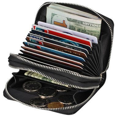 Kinzd Accordion Wallet RFID Blocking Leather Wallet for Women Credit Card Holder