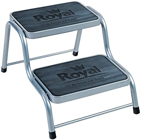 Royal 199200 Deluxe Double Step Non-Slip, Grey