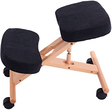 PRO 11 WELLBEING Adjustable Ergonomic Kneeling Chair 3 Colours (Black)