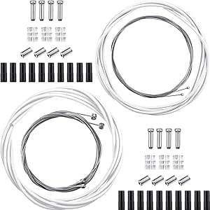 Universal Bicycle Transmission Line Bicycle Shift Derailleur Cable and Brake Cable Kit for Bicycle Mountain Road Bike Repair