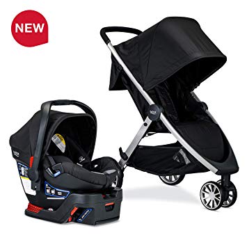 Britax B-Lively Travel System with B-Safe 35 Infant Car Seat, Ashton - Birth to 55 pounds [Amazon Exclusive]