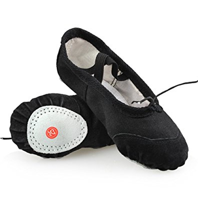 LONSOEN Ballet Slipper Shoes Split-Sole Dance Flat for Girls (Toddler/Little Kid/Big Kid)
