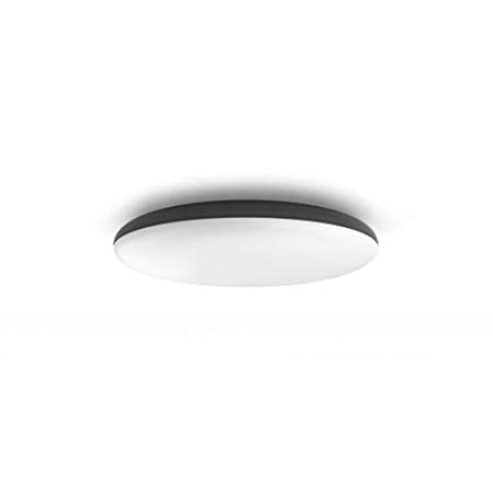 Philips Hue White Ambiance Cher Flushmount Light LED Smart Fixture  Black