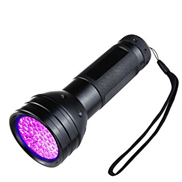 Virocana UV light -395nm 51 UV Ultraviolet LED Flashlight Battery Operated Blacklight Purple light