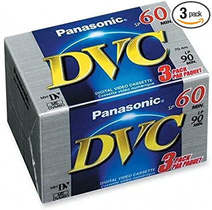 Panasonic AY-DVM60EJ3 MiniDV Tapes (60 Minute, 3 Pack)