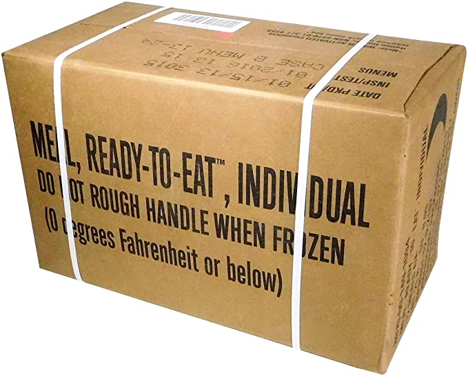 MREs (Meals Ready-to-Eat) Box B, Genuine U.S. Military Surplus, Menus 13-24