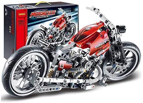 NEEVAS 378Pcs Technic Motorcycle Exploiture DIY Model Harley Building Toy Bricks Block Gift