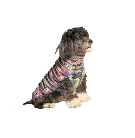 Chilly Dog Purple Woodstock Dog Sweater, Small