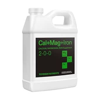 VIVOSUN Cal Mag Iron (2-0-0), Calcium, Magnesium & Iron Supplement, Liquid Nutrient Fertilizer for All Plants, Concentrated Plant Food for Soil/Soilless Cultivation, Hydroponics, 1 Quart