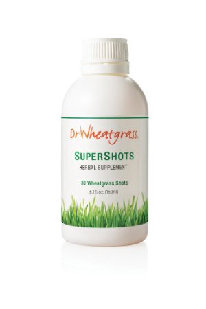 Dr Wheatgrass Supershots(30 Day Supply) - Organic Wheatgrass Juice in a Bottle, Stronger Than Fresh Wheatgrass Juice and Powder ...