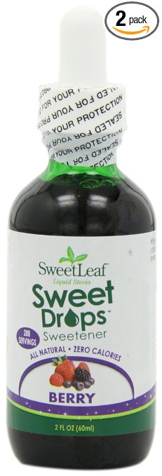 SweetLeaf Sweet Drops Liquid Stevia Sweetener, Berry, 2 Ounce (Pack of 2)