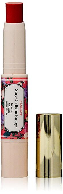 CANMAKE Stay-On Balm Rouge, 05 Flowing Cherry Petal, 1 Ounce