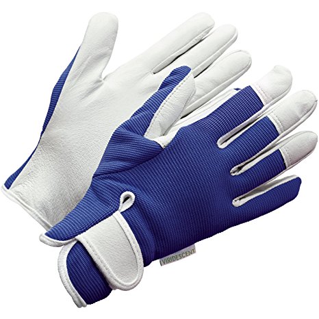 Gardening Gloves - (XL Womens/Large Mens) Blue Slim-fit Work Gloves. Ideal for Garden and Household Tasks, Safe for Pruning Roses! Best Gift Idea for Gardeners