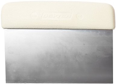 Dexter-Russell - Sani-Safe 19783 6" x 3" White Dough Cutter/Scraper with Polypropylene Handle