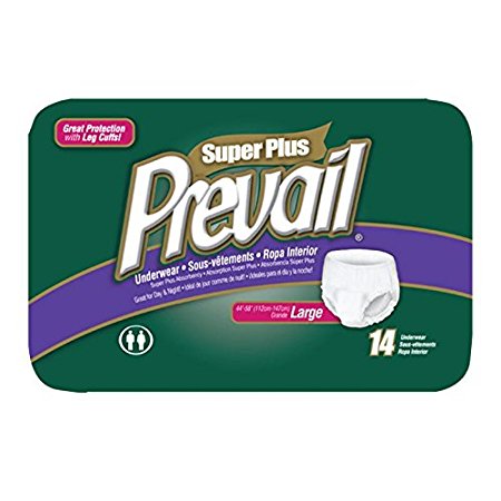 Prevail Super Plus Disposable Underwear - Large (14 Count)