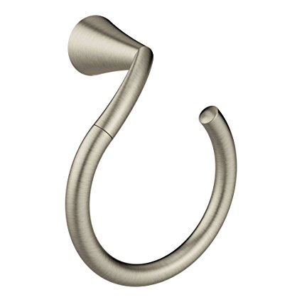 Moen YB2386BN Glyde Towel Ring, Brushed Nickel