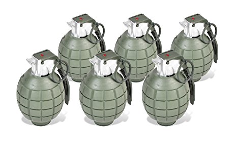Maxx Action Commando Series Toy Hand Grenades with Lights and Sounds (Pack of 6)