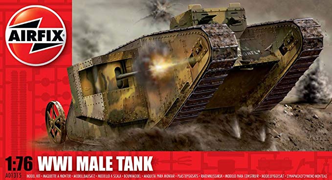 Airfix A01315 WWI Male Tank 1:76 Scale Series 1 Plastic Model Kit