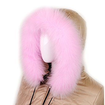 Futrzane Trim Hood Faux Fake Fur Hood Winter for Jacket Ski Collar Wrap Shawl