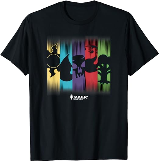 Magic: The Gathering Themed Colors & Symbols Panels T-Shirt