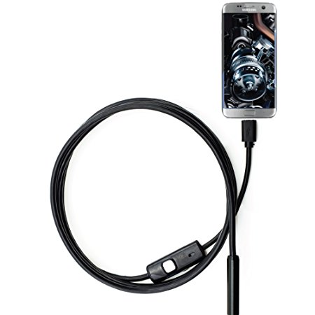 MIPPOS Endoscope Borescope Inspection Camera | Android Phones Tablets | 2.0 MP HD (6.5 Feet)