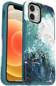 OtterBox iPhone 12 Mini (Only) - Symmetry Series Case - Seas The Day - Ultra-Sleek - Wireless Charging Compatible - Raised Edges Protect Camera & Screen - Non-Retail Packaging