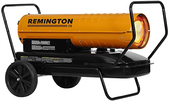 REMINGTON REM-215T-KFA-O 215,000 BTU kerosene heater, Orange/Black