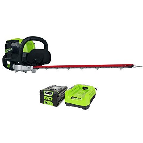 (Ship from USA) Greenworks 22372 80V Cordless Li-Ion 24" Hedge Trimmer Kit GHT80321 New /ITEM NO#I-86/Q-UI754365866